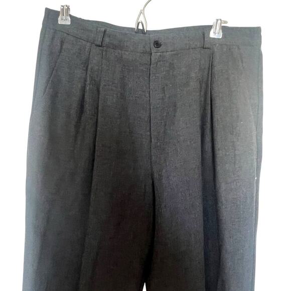 Briggs Women’s Vintage Pleasted Trouser Pants Made in USA Gray Size 16 - Picture 3 of 8